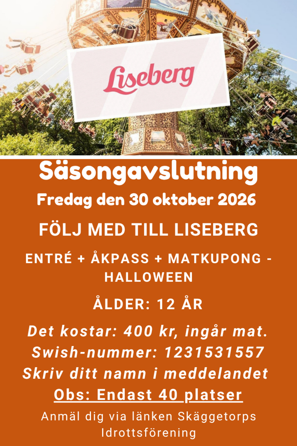 Säsongavslutning Liseberg 2026